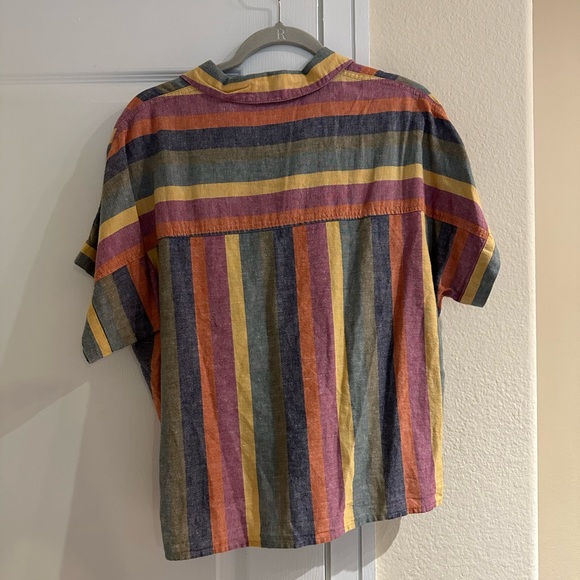 Madewell Short Sleeve Tie Front Top - Picture 2 of 2